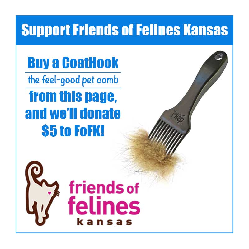 A CoatHook to Benefit <br />Friends of Felines Kansas