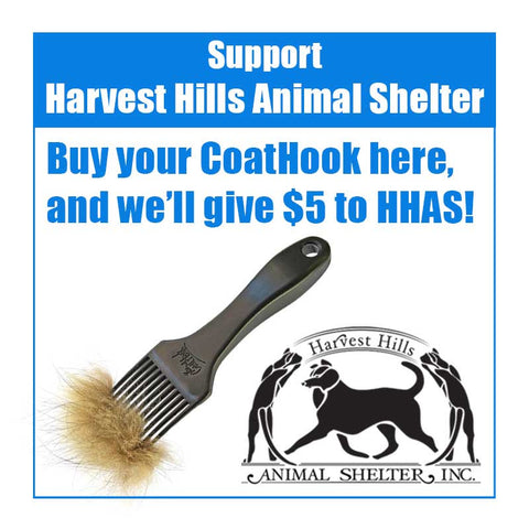 A CoatHook to Benefit <br />Harvest Hills Animal Shelter