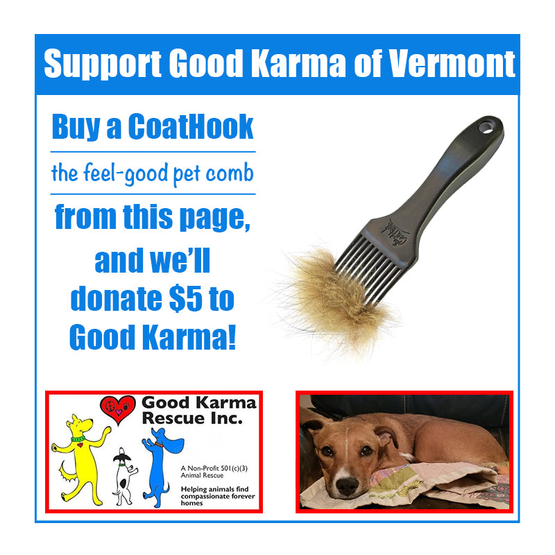 A CoatHook to Benefit <br />Good Karma Rescue of VT