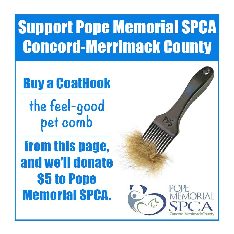 A CoatHook to Benefit <br />Pope Memorial SPCA