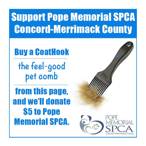 A CoatHook to Benefit <br />Pope Memorial SPCA